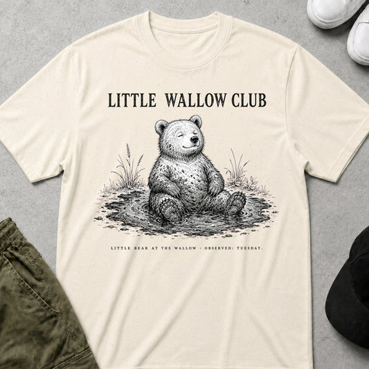 Cool Teds Teddy-Bear Little Wallow T-Shirt Natural / S