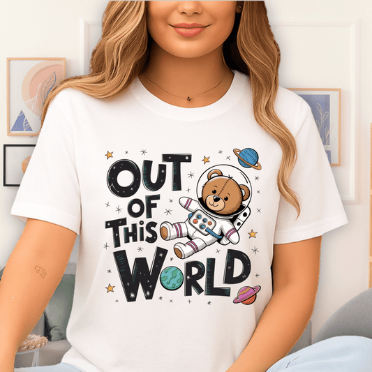 Space Teddy T-Shirt White