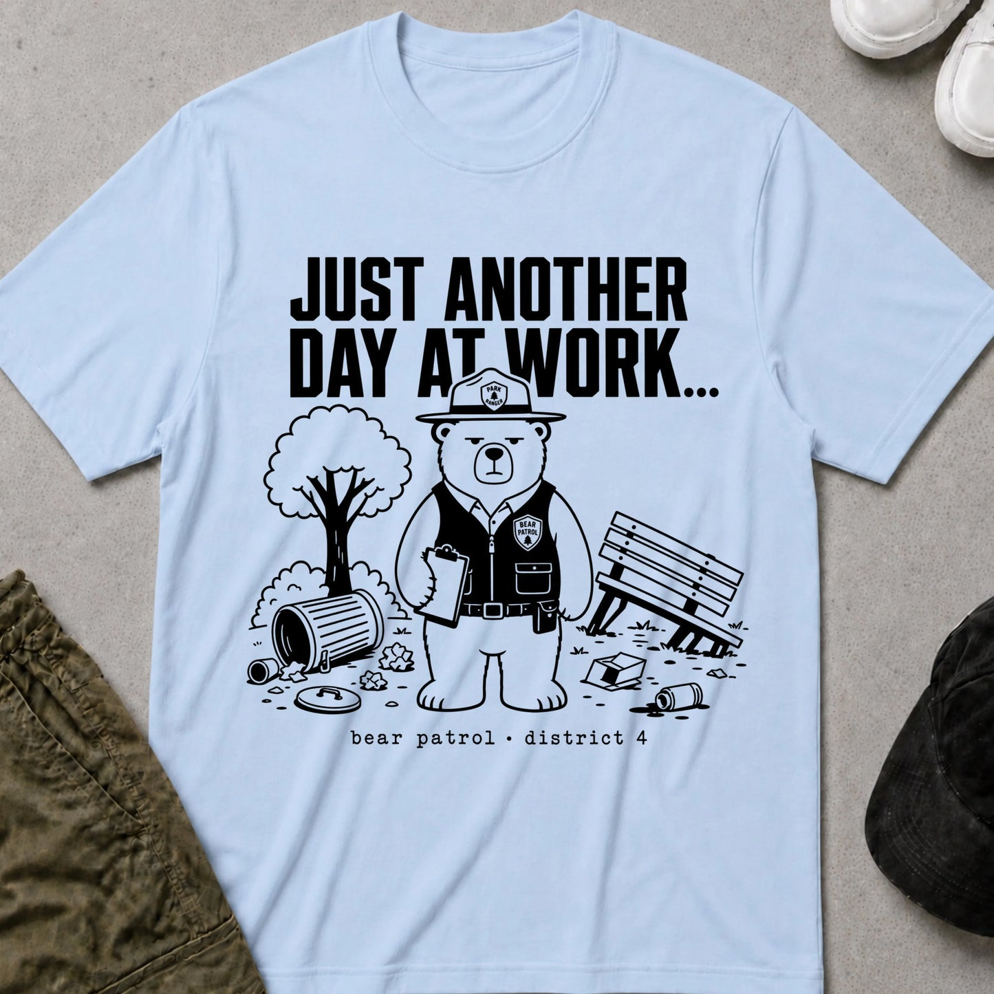 Another Day T-Shirt Light Blue