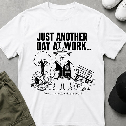 Cool Teds Teddy-Bear Another Day T-Shirt White / S