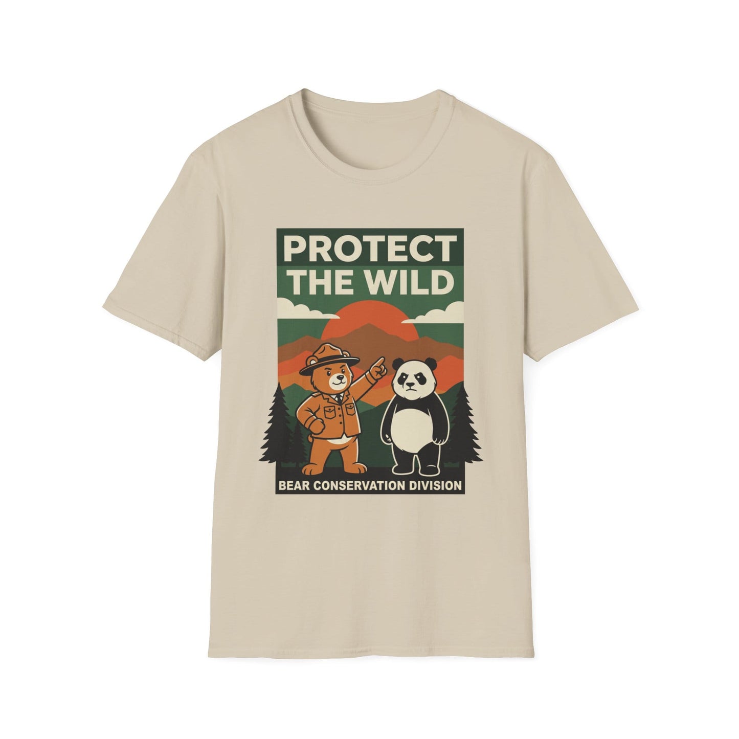 Panda Patrol T-Shirt Sand