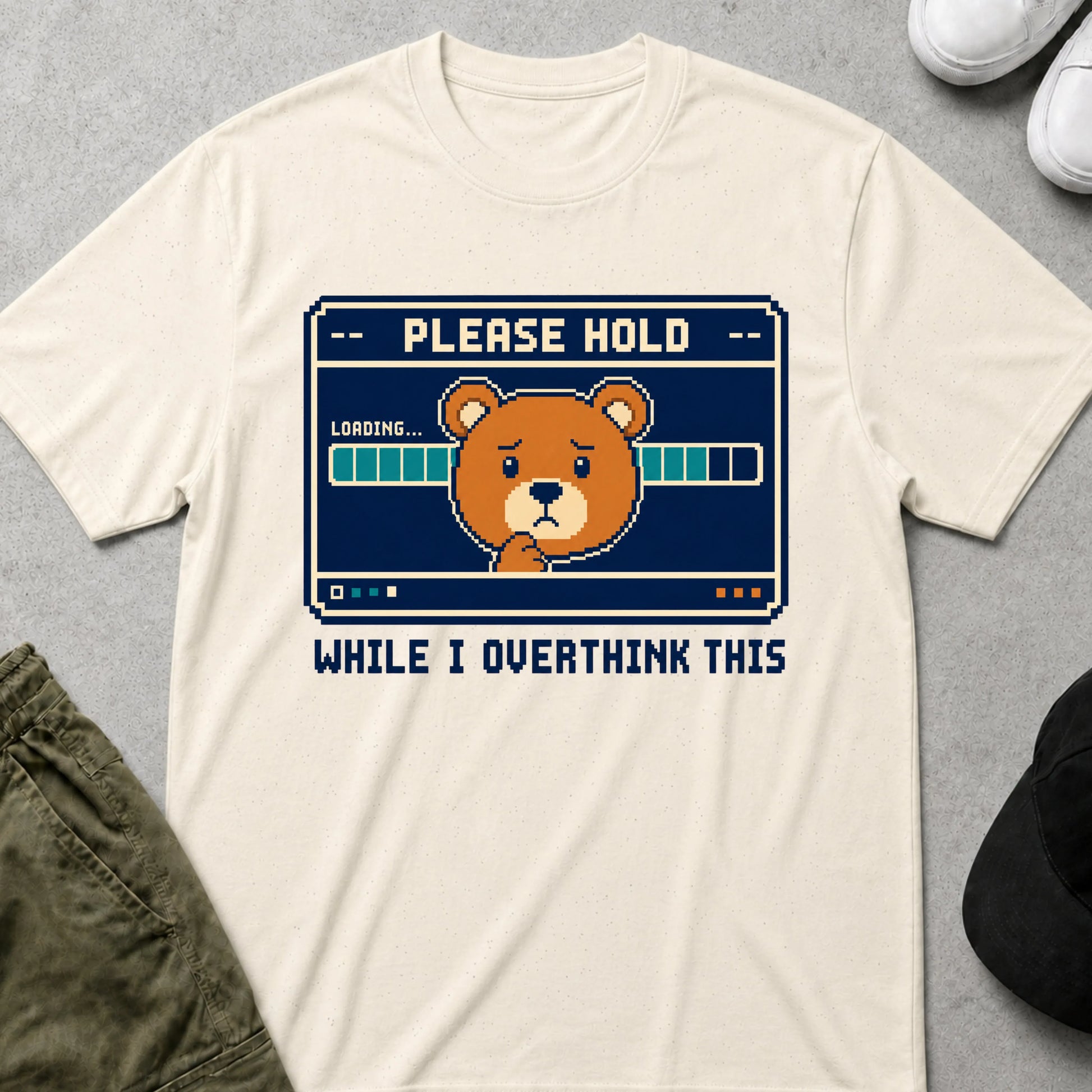 Please Hold T-Shirt Natural