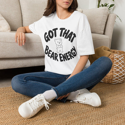 Printify Teddy-Bear I've Got Energy T-Shirt