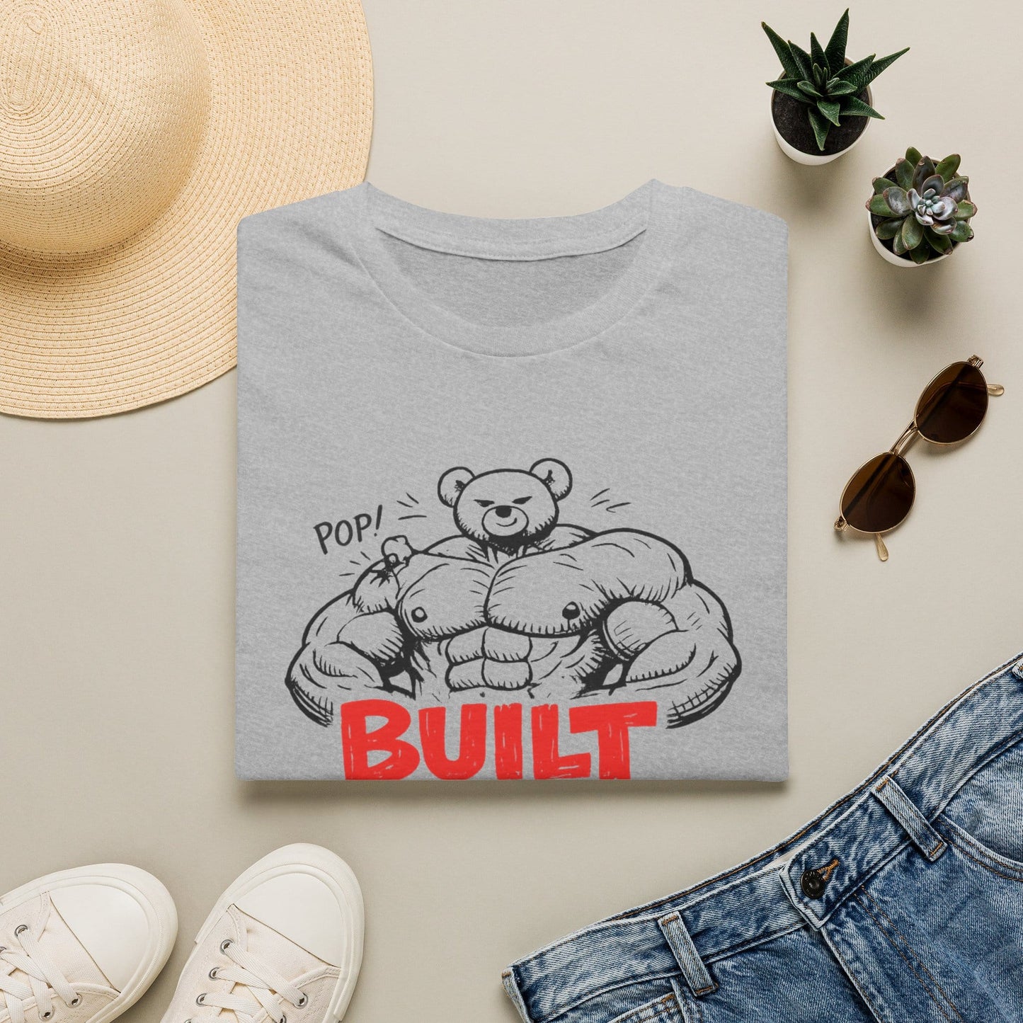 Printify Teddy-Bear Big Bear T-Shirt Sport Grey / S