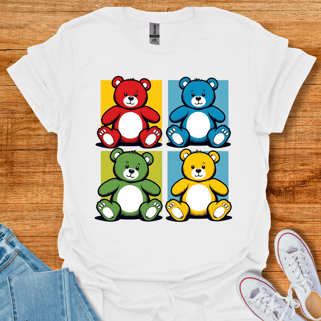 Cool Teds Teddy-Bear The 4 Bears T-Shirt White / S