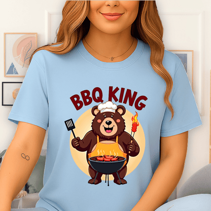 BBQ Bear T-Shirt Light Blue