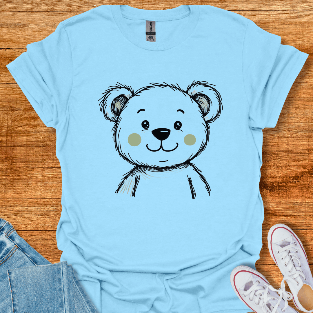 Cool Teds Teddy-Bear Teddy Dimples T-Shirt Light Blue / S
