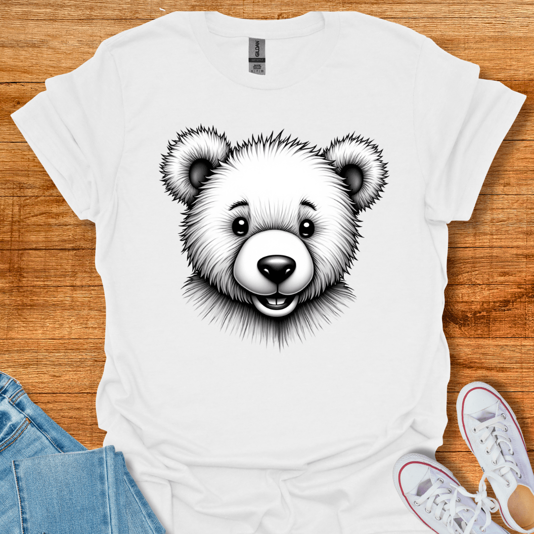 Cool Teds Teddy-Bear Hair Bear T-Shirt White / S