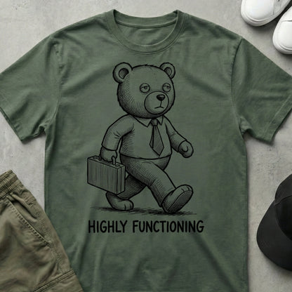 Cool Teds Teddy-Bear Barely Corporate T-Shirt Military Green / S