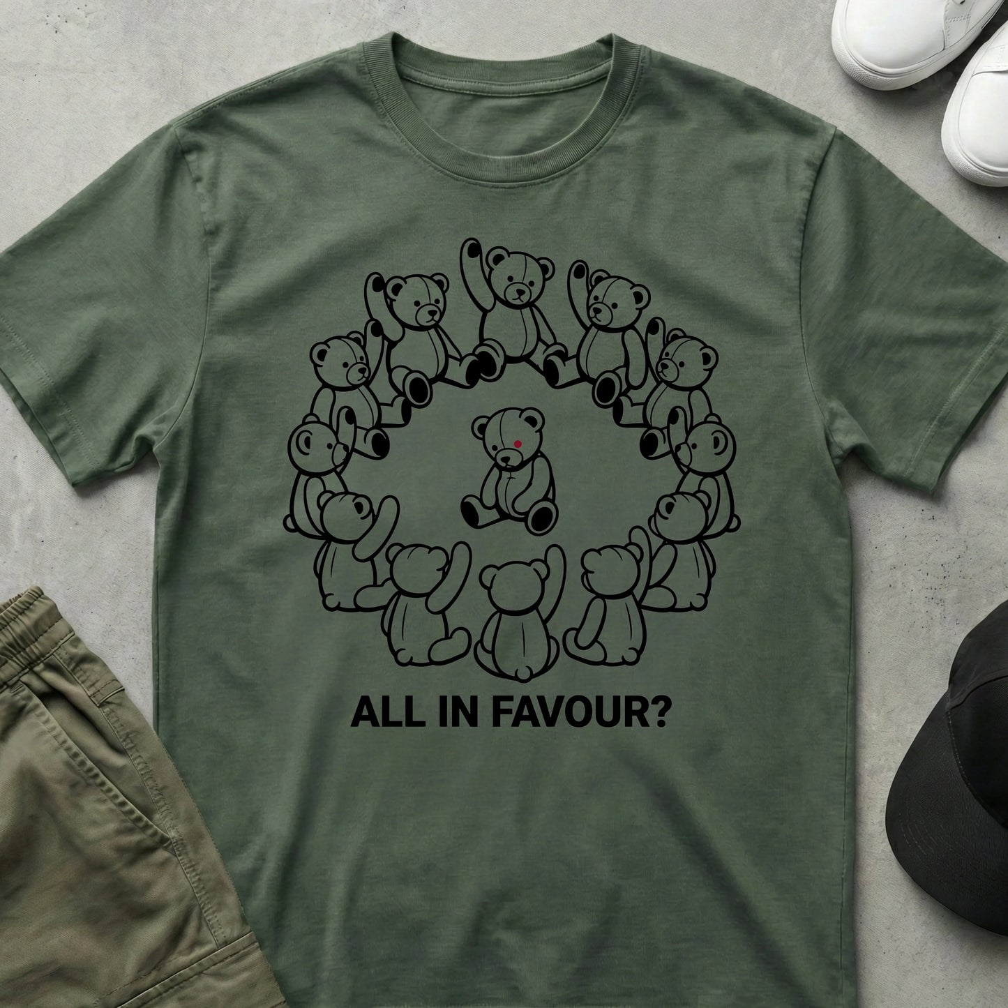 All in Favour T-Shirt Military Green