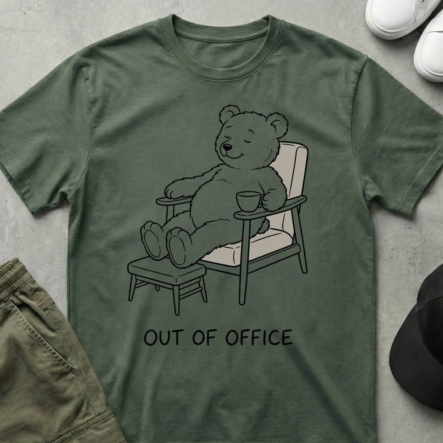Logged Off T-Shirt Military Green