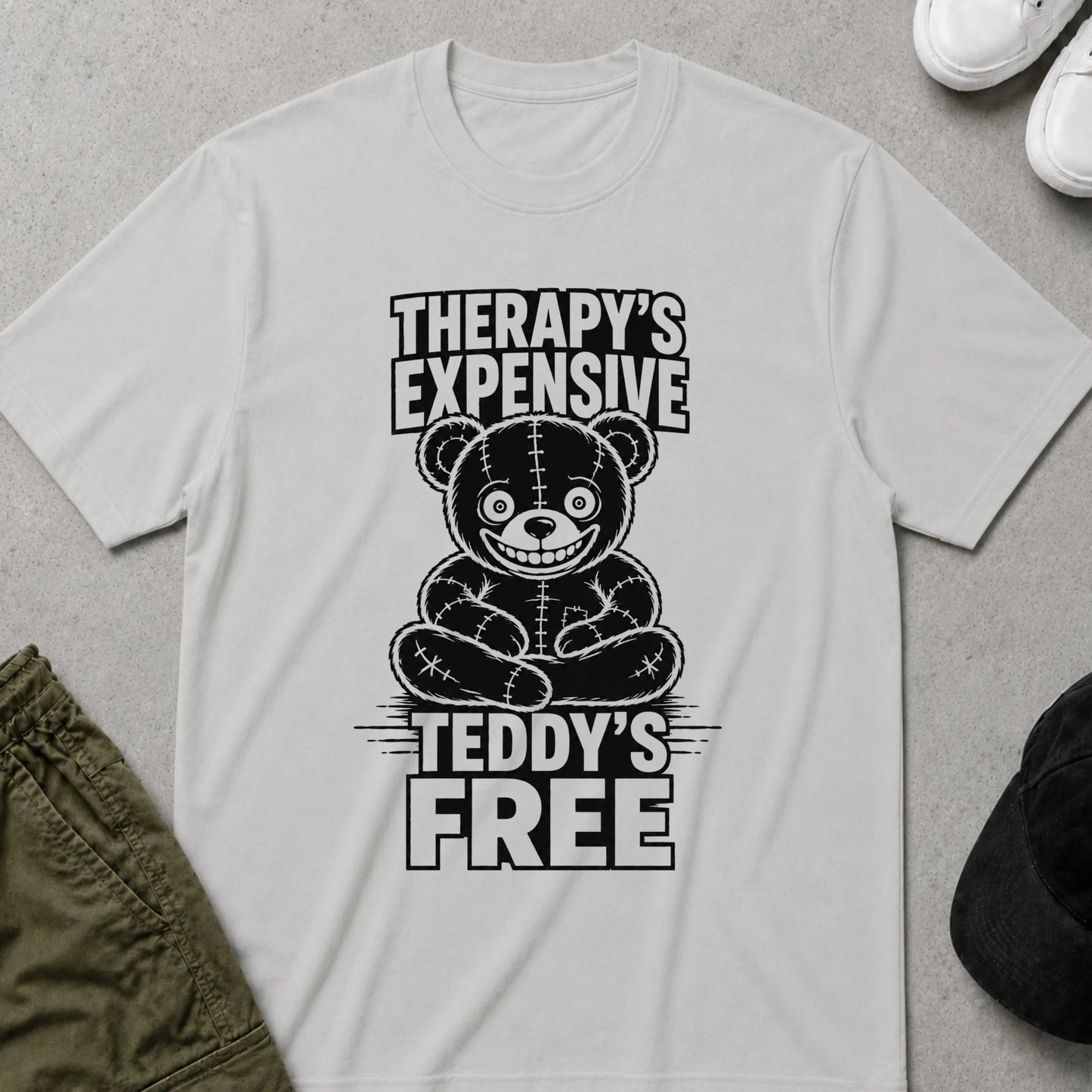 Expensive Therapy T-Shirt Ice Grey