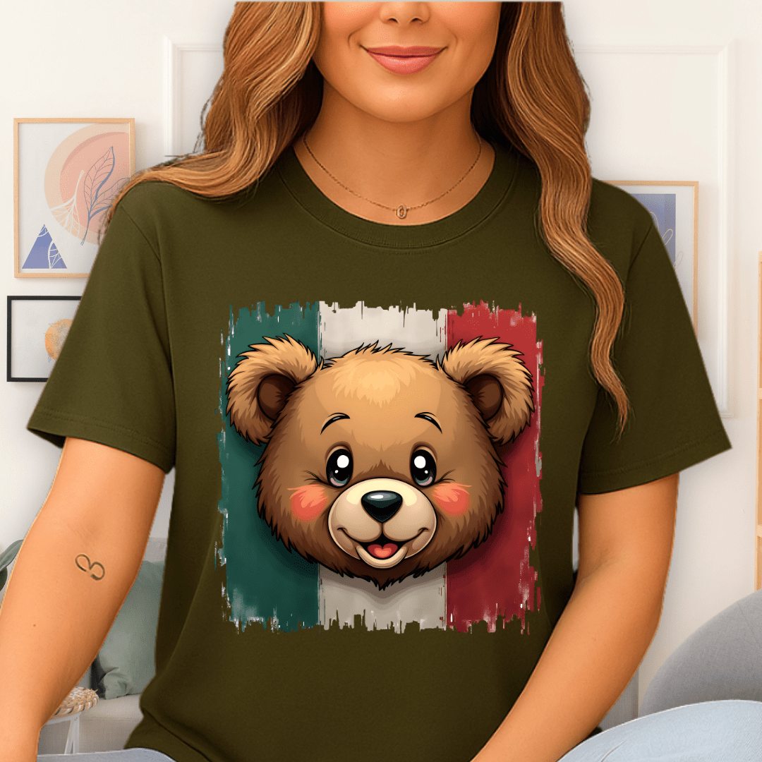 Cool Teds Teddy-Bear The Mexican T-Shirt Military Green / S