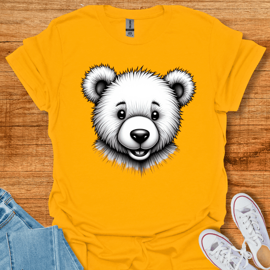 Hair Bear T-Shirt Gold
