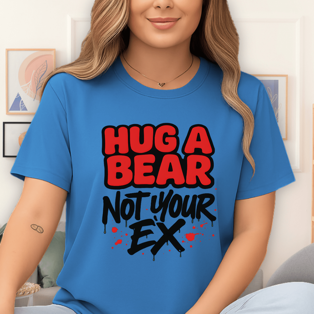 Cool Teds Teddy-Bear Hug a Bear T-Shirt Sapphire / S