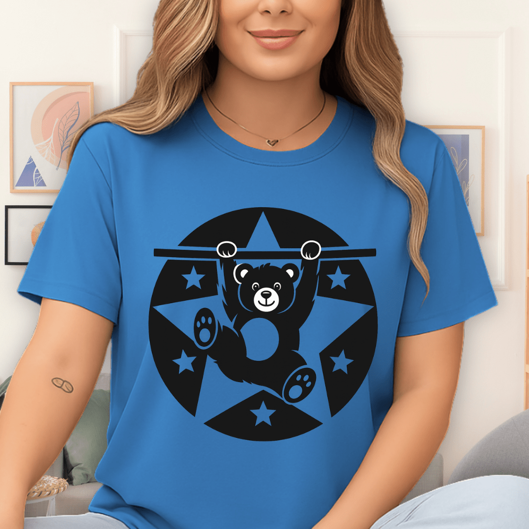 Cool Teds Teddy-Bear The Gymnast T-Shirt Sapphire / S