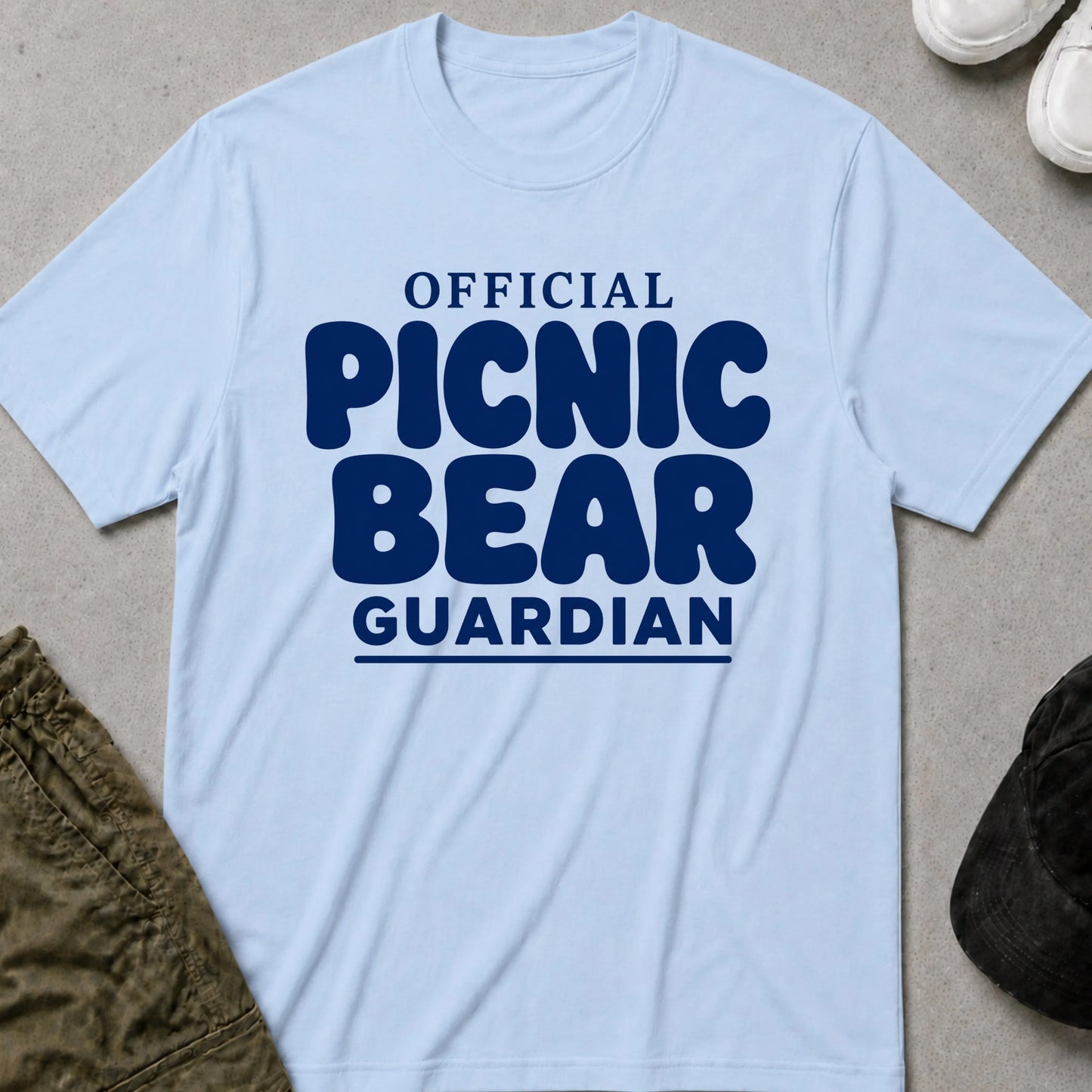 Cool Teds Teddy-Bear Picnic Bear T-Shirt Light Blue / S