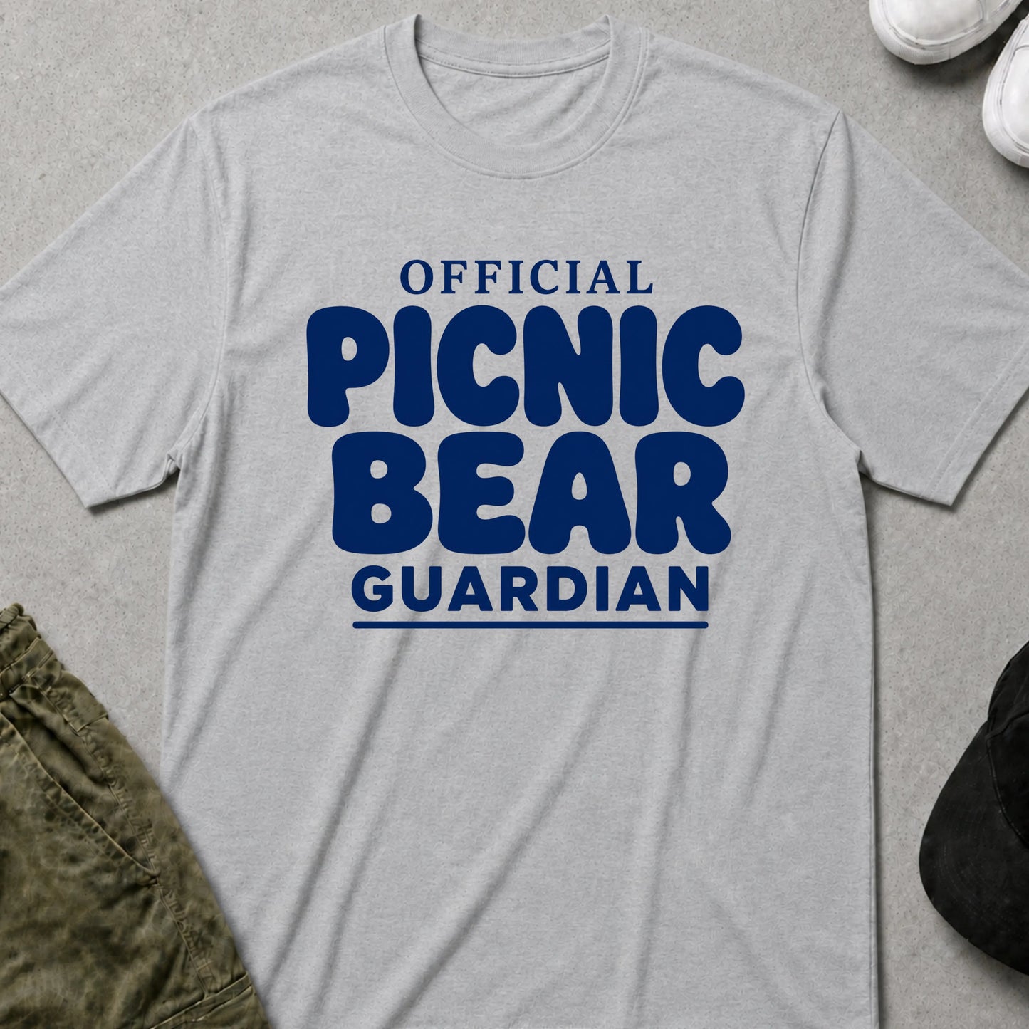 Cool Teds Teddy-Bear Picnic Bear T-Shirt Sport Grey / S
