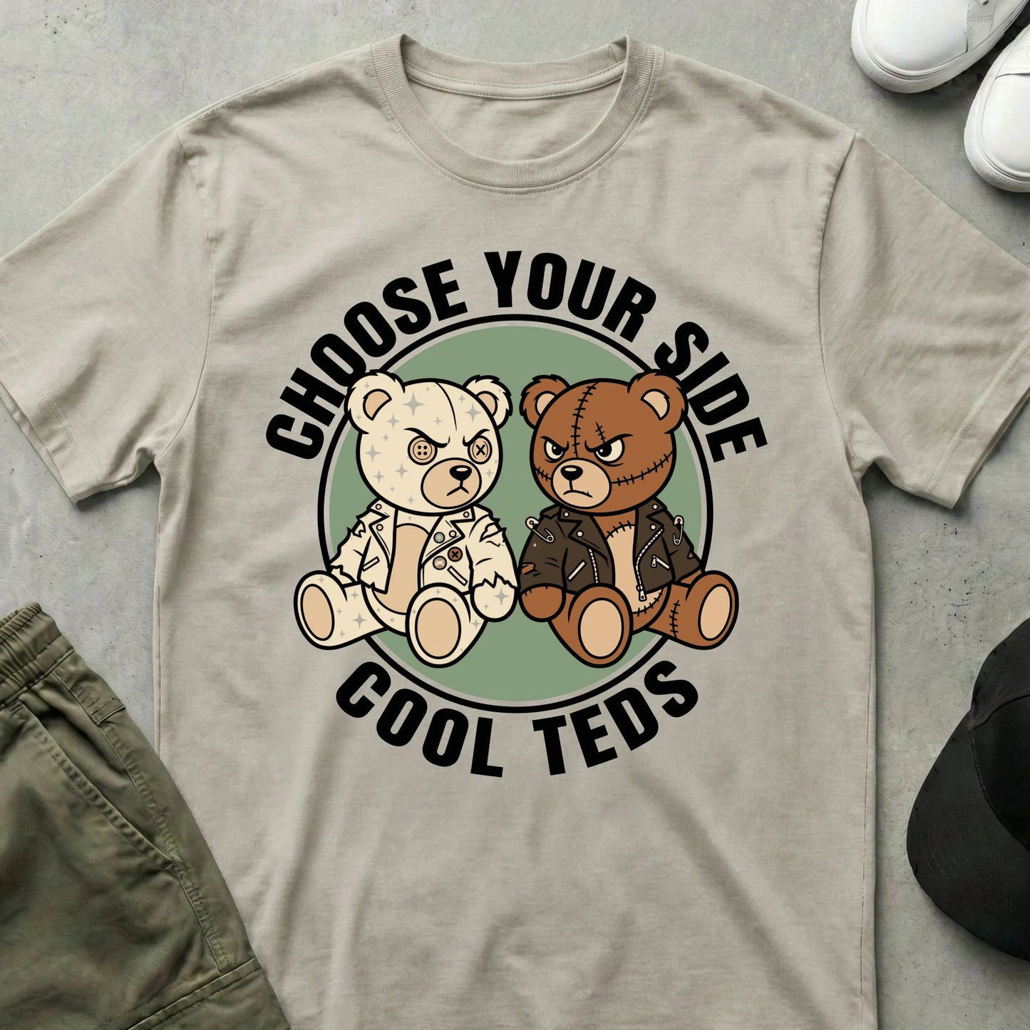 Choose Your Side T-Shirt Ice Grey