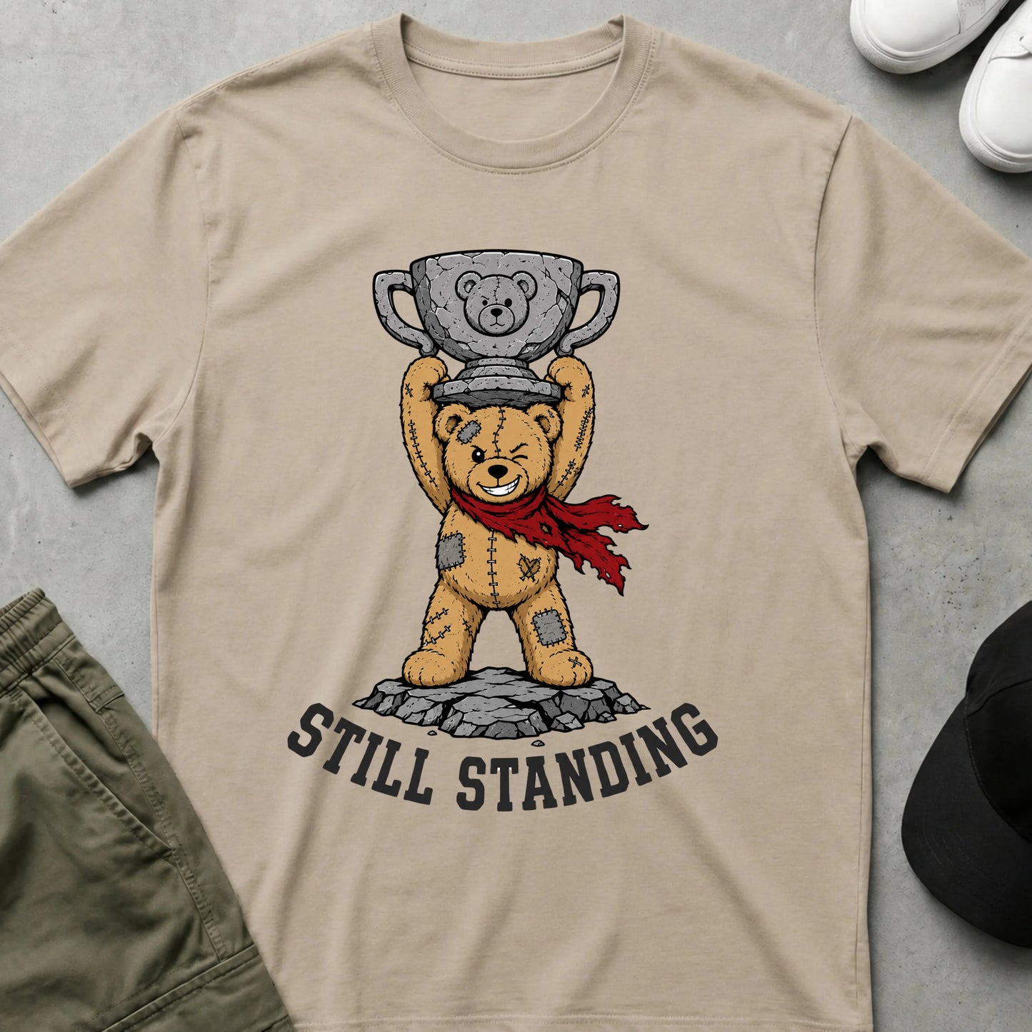 Cool Teds Teddy-Bear The Winner T-Shirt Sand / S