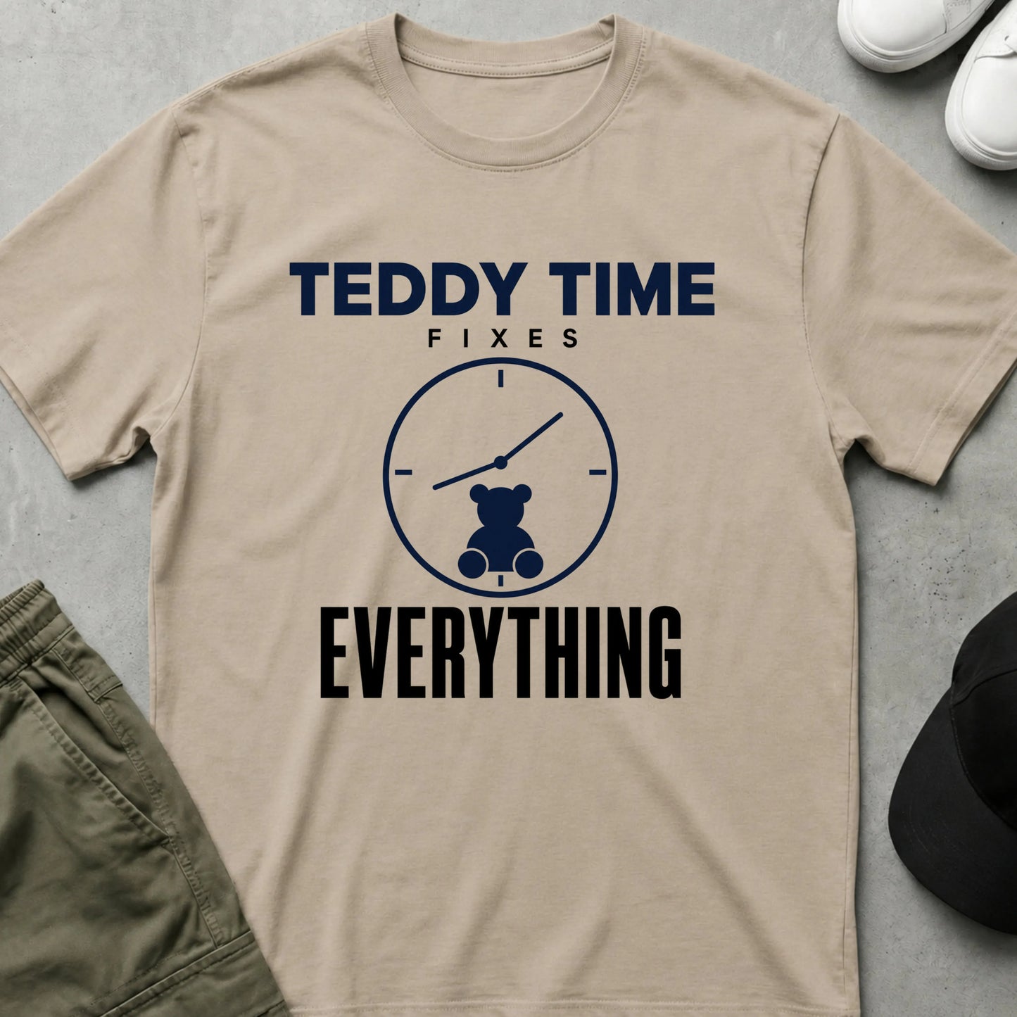 Teddy Time T-Shirt Sand