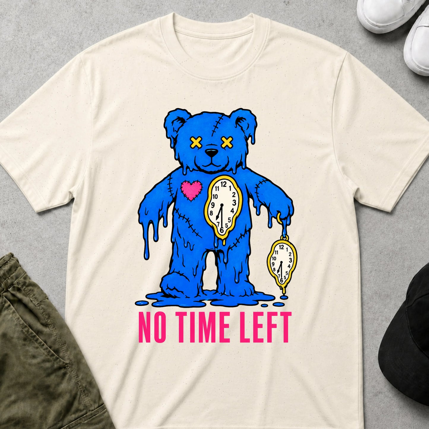 Printify Teddy-Bear The End of Time T-Shirt Natural / S