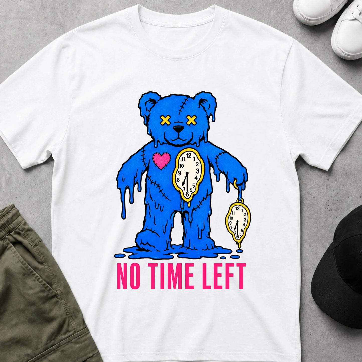 Printify Teddy-Bear The End of Time T-Shirt White / S