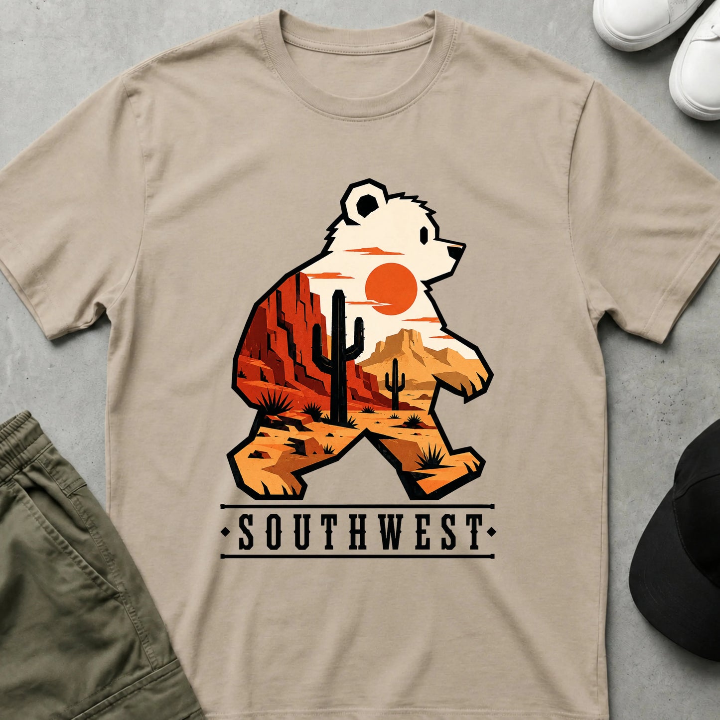 Cool Teds Teddy-Bear Southwest T-Shirt Sand / S