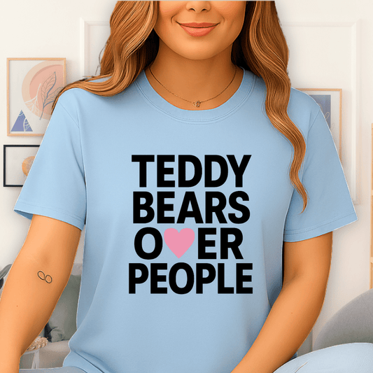 Cool Teds Teddy-Bear Teddy Lover T-Shirt Light Blue / S