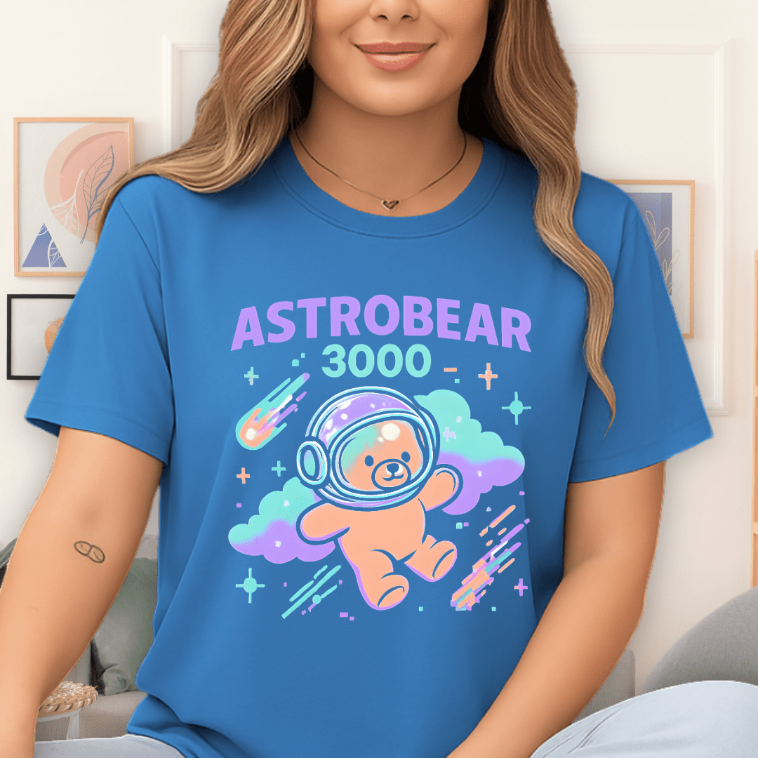 Cool Teds Teddy-Bear Astrobear T-Shirt Sapphire / S