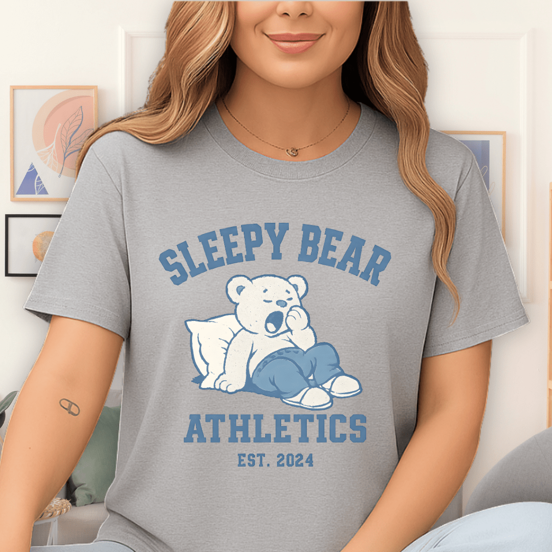 Cool Teds Teddy-Bear Team Snooze T-Shirt Sport Grey / S
