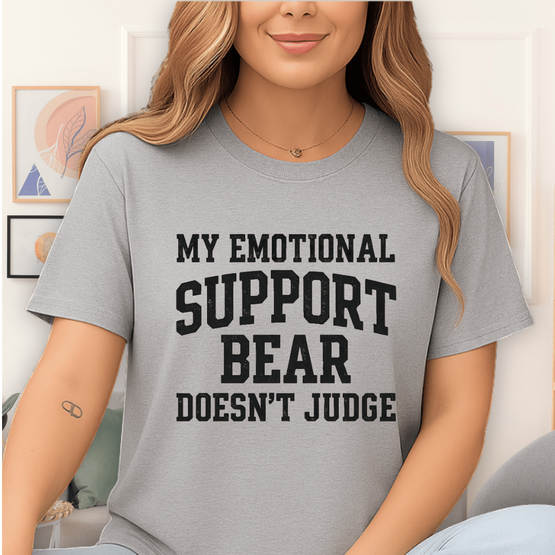 Cool Teds Teddy-Bear Support Bear T-Shirt Sport Grey / S
