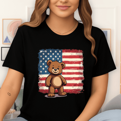 Patriot Bear T-Shirt Black