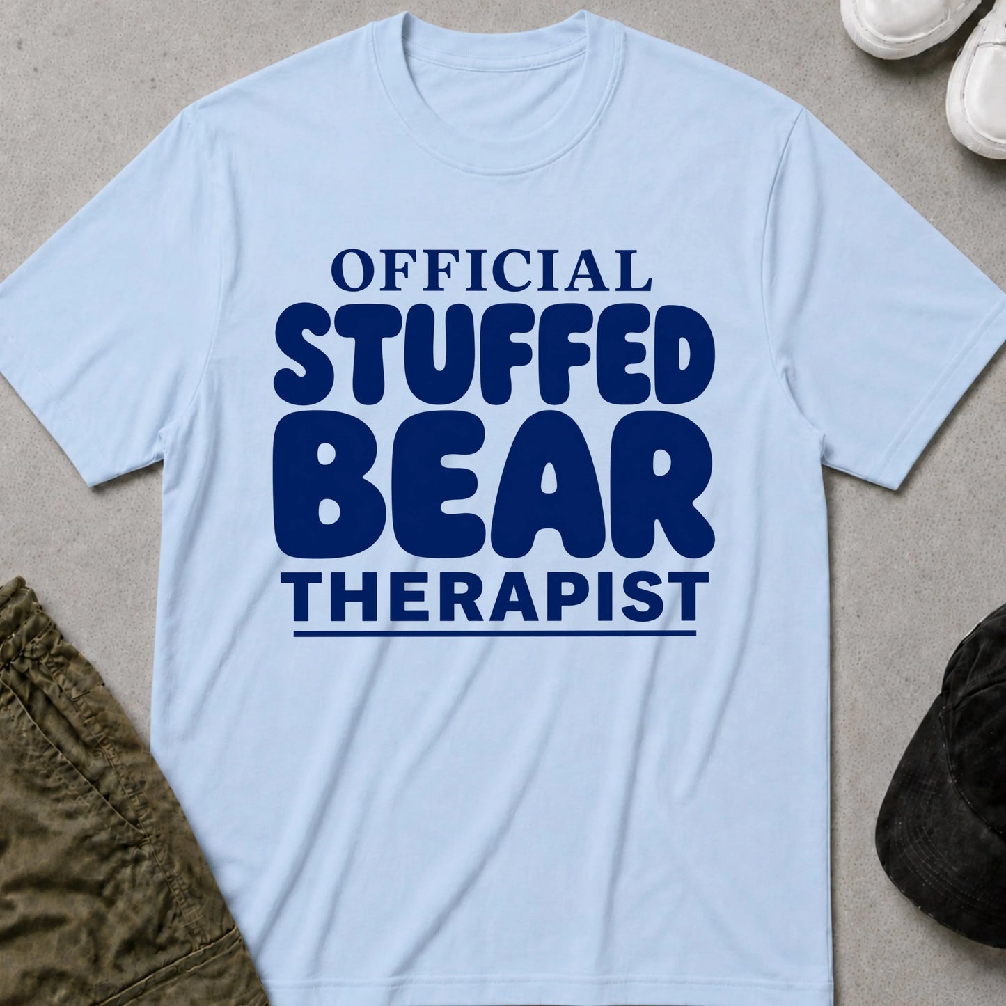 Cool Teds Teddy-Bear Bear Therapist T-Shirt Light Blue / S