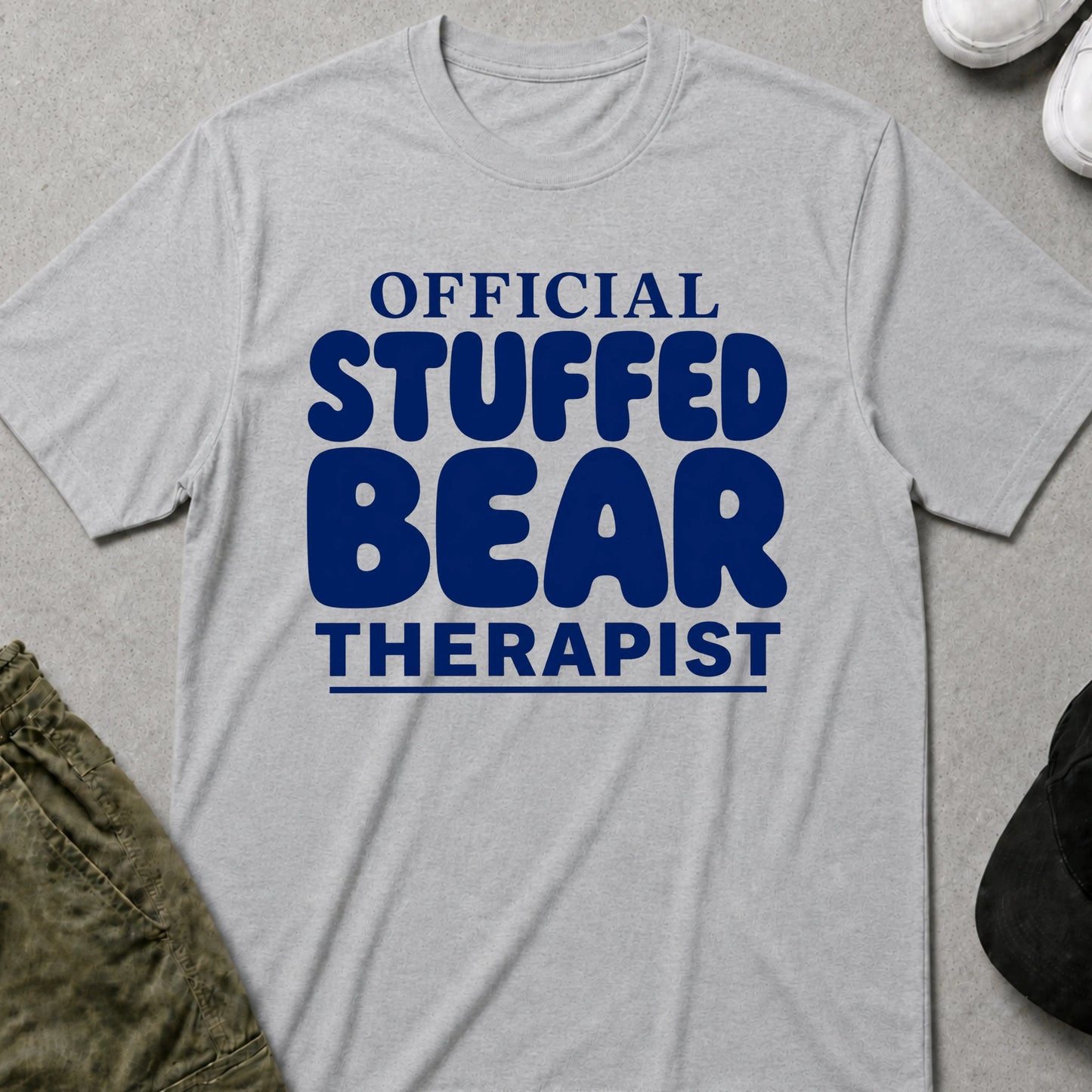 Cool Teds Teddy-Bear Bear Therapist T-Shirt Sport Grey / S