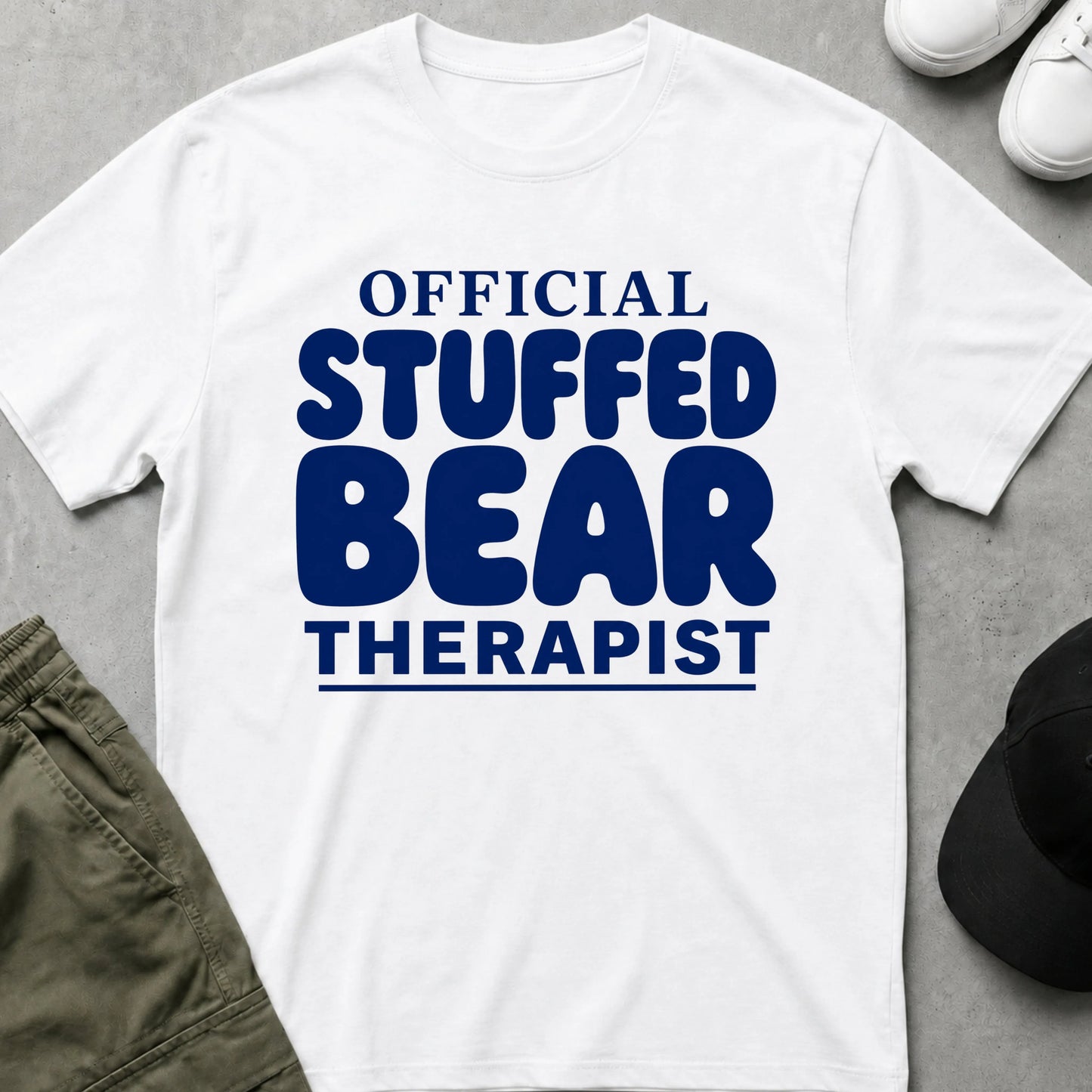 Cool Teds Teddy-Bear Bear Therapist T-Shirt White / S