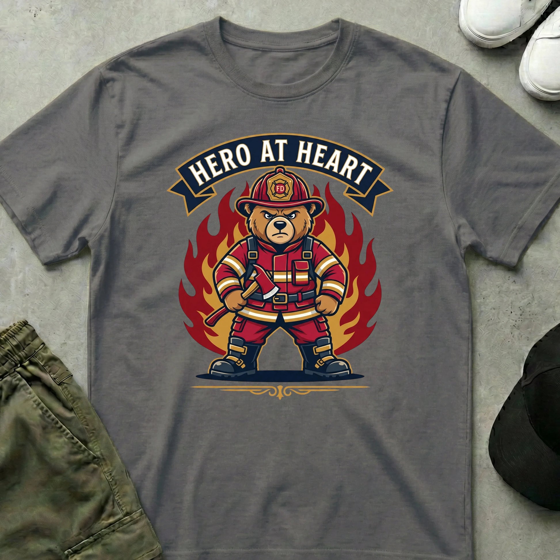 The Firefighter T-Shirt Charcoal