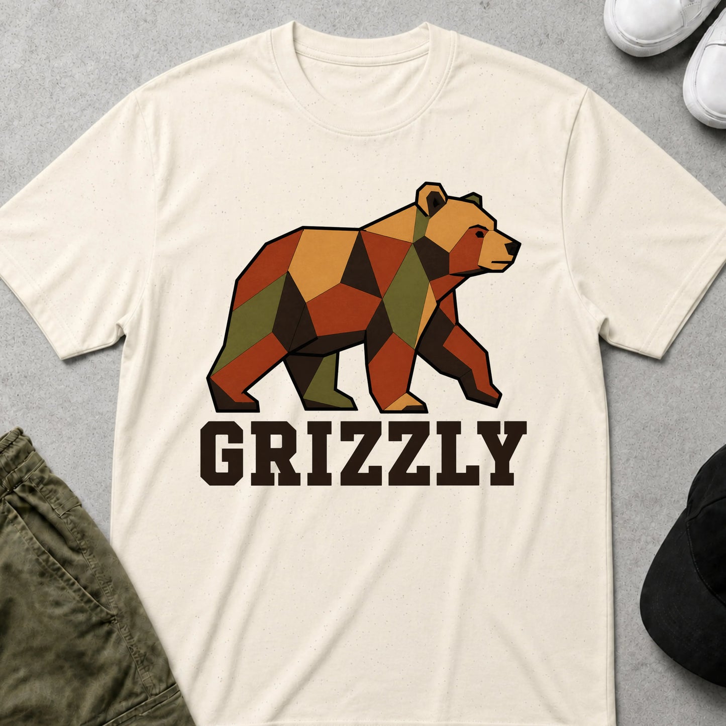 Cool Teds Teddy-Bear Grizzly T-Shirt Natural / S