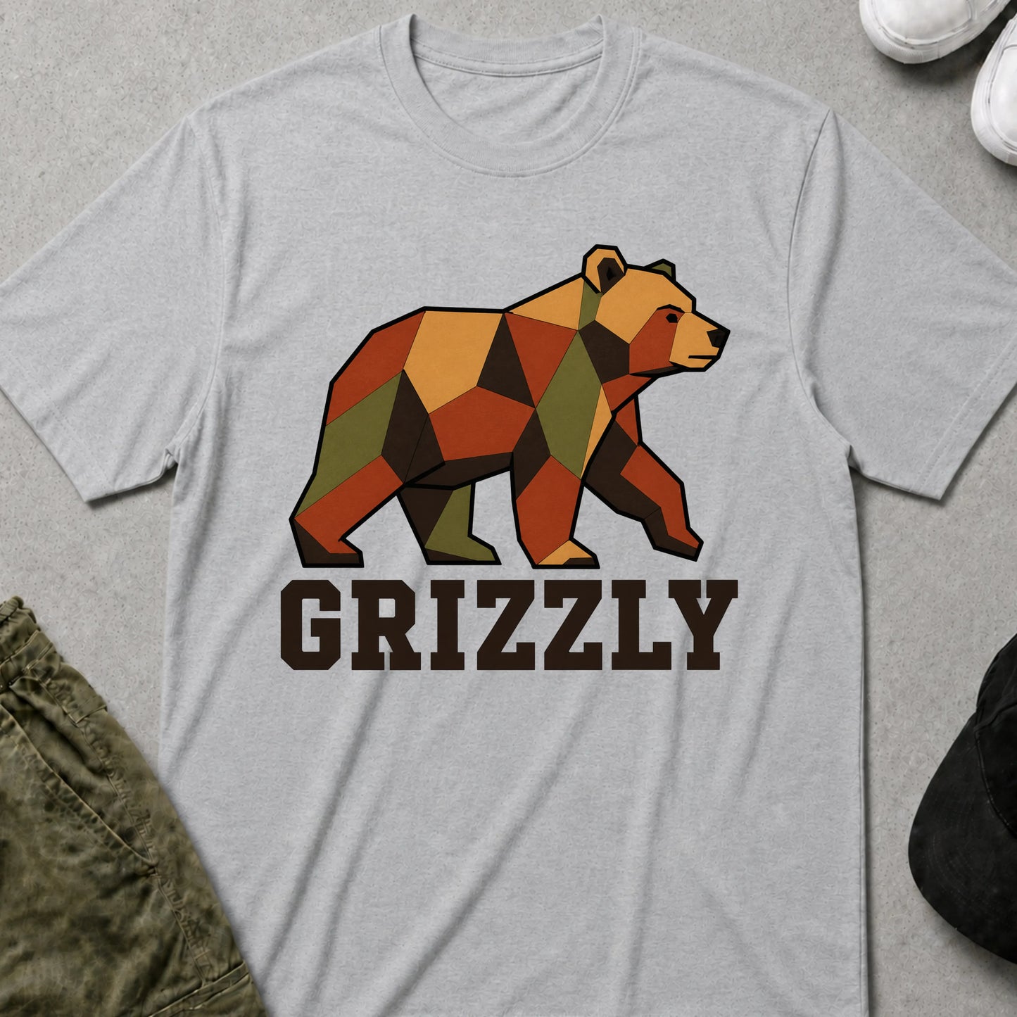 Cool Teds Teddy-Bear Grizzly T-Shirt Sport Grey / S