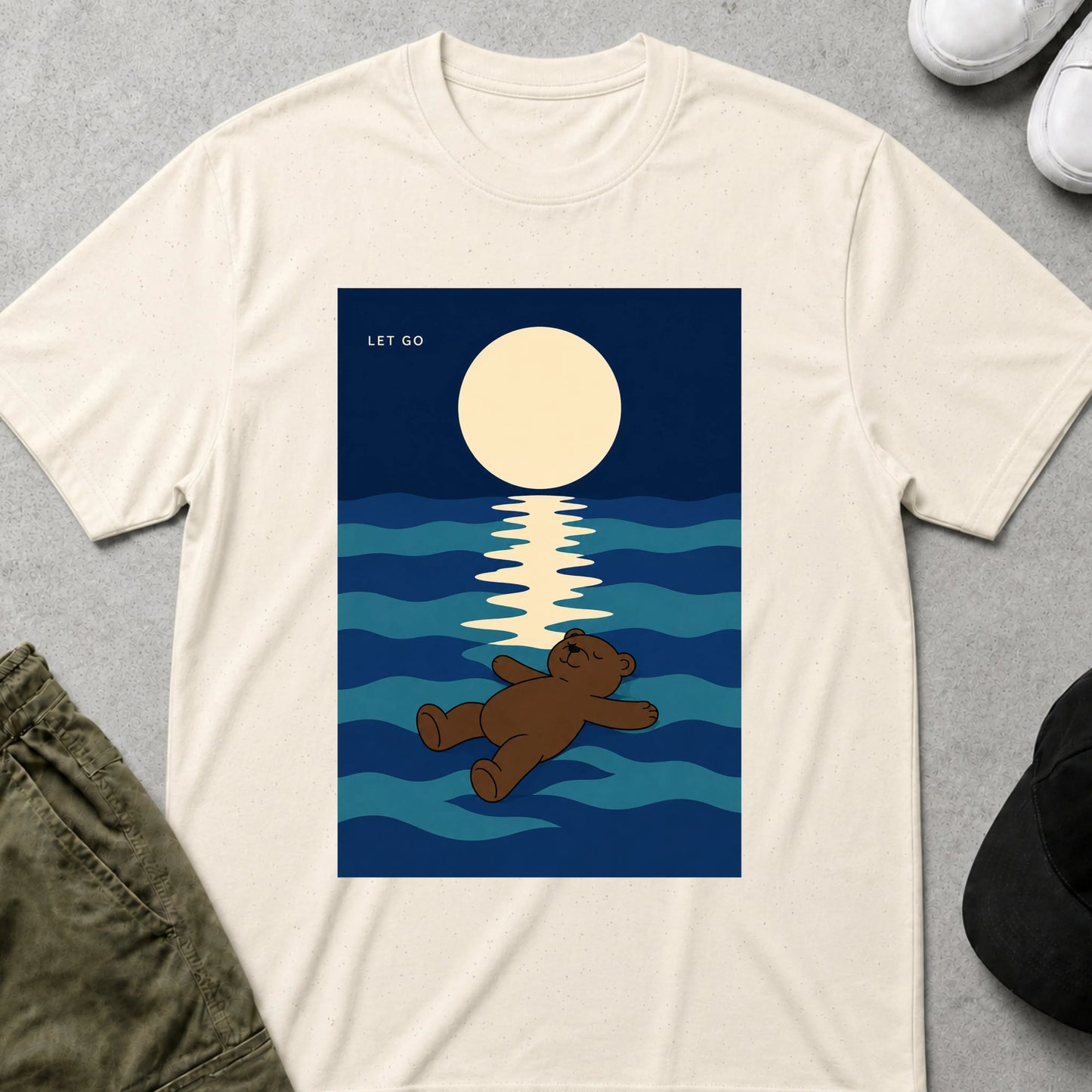 Cool Teds Teddy-Bear Float Away T-Shirt Natural / S