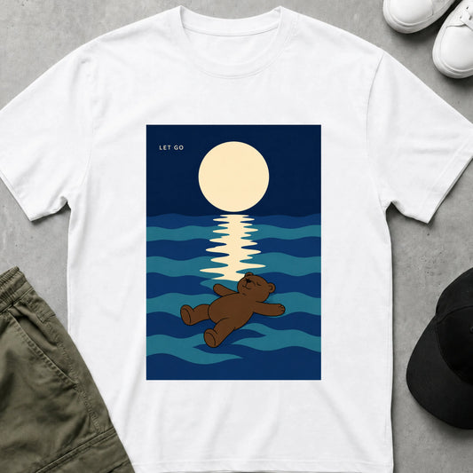 Cool Teds Teddy-Bear Float Away T-Shirt White / S