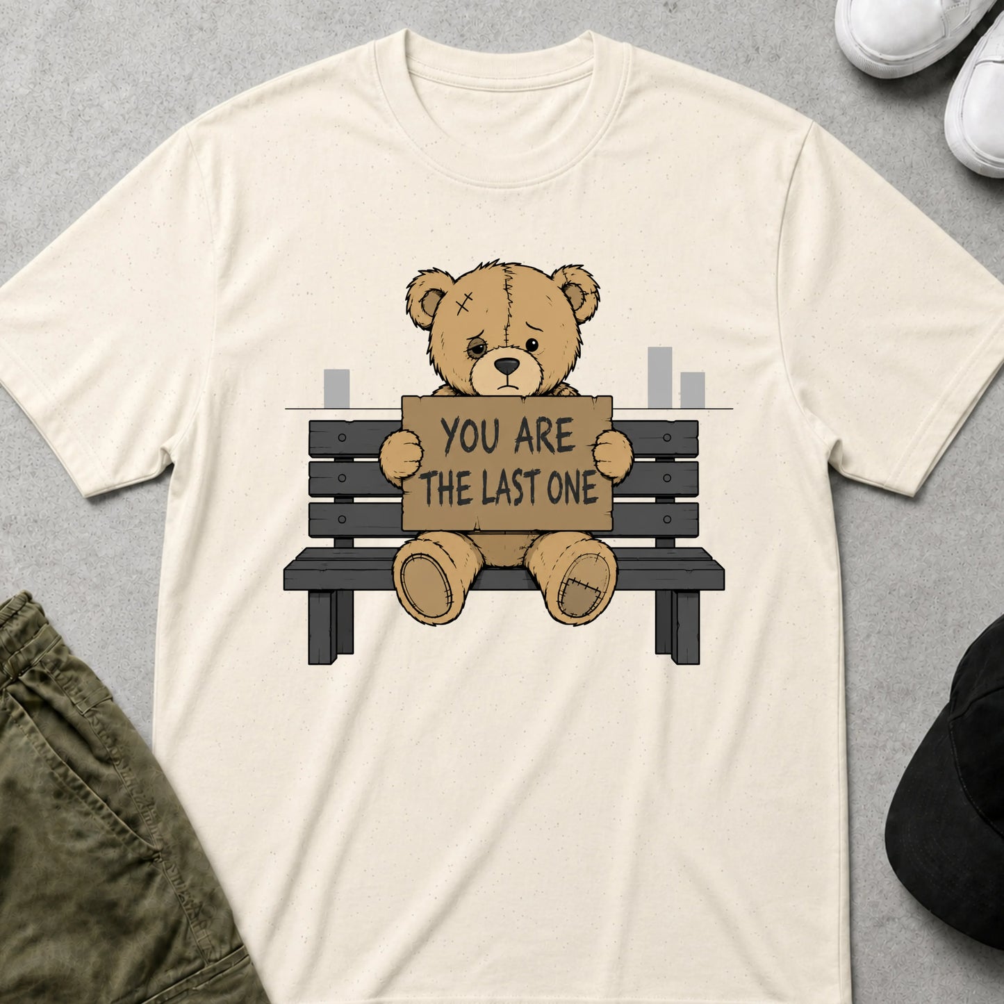 Cool Teds Teddy-Bear Last One T-Shirt Natural / S