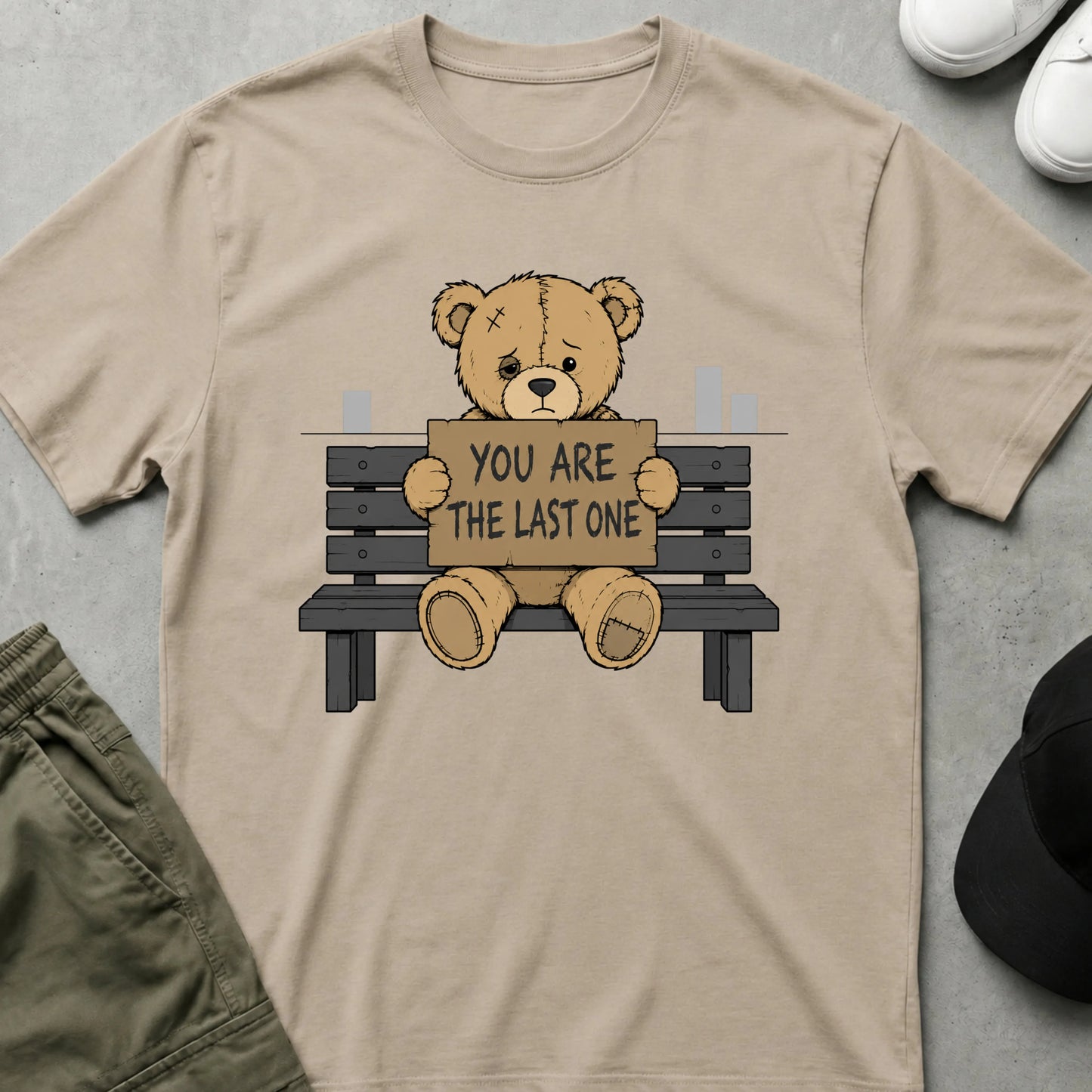 Cool Teds Teddy-Bear Last One T-Shirt Sand / S