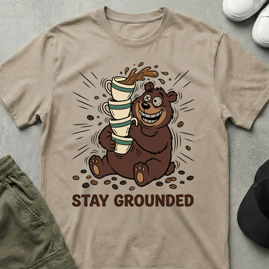 Cool Teds Teddy-Bear Java Jolt T-shirt Sand / S