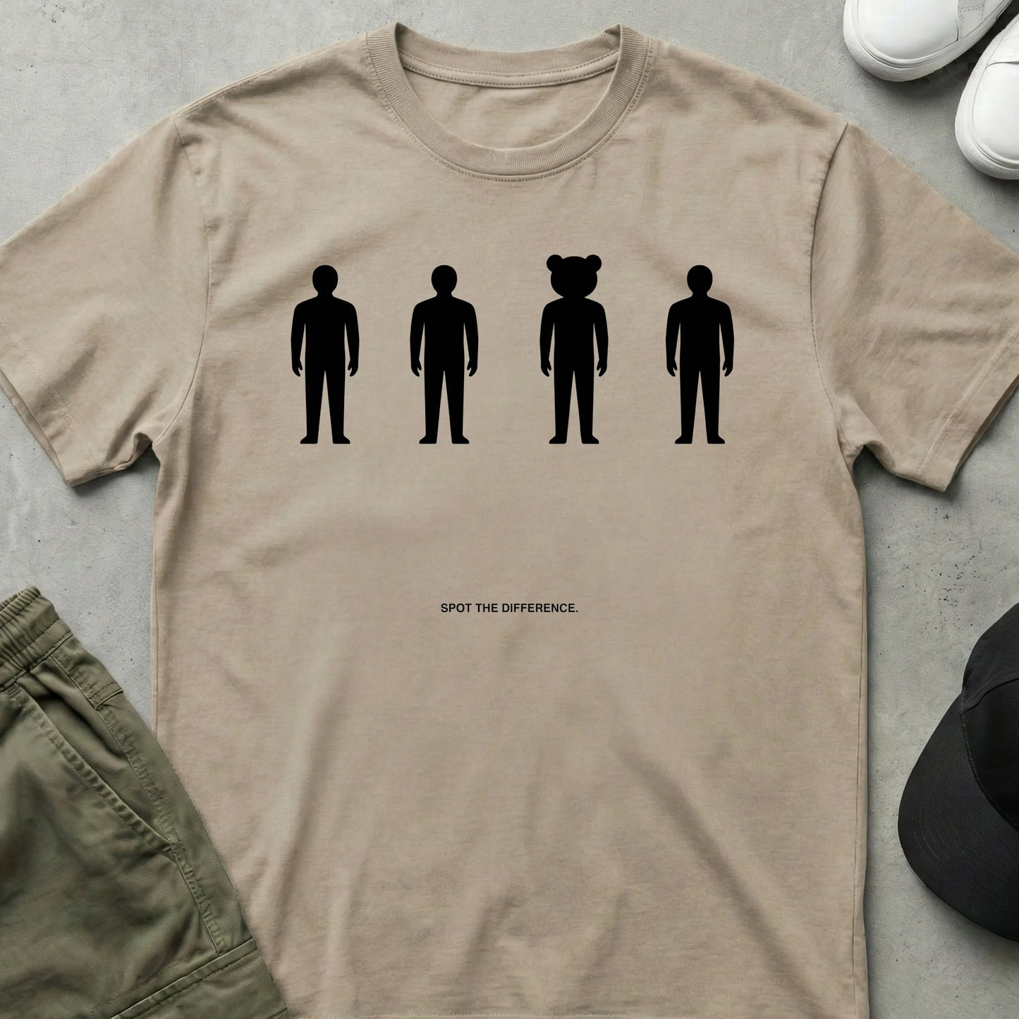 Spot the Difference T-Shirt Sand