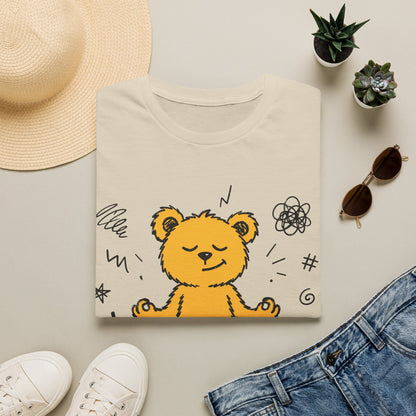 Printify Teddy-Bear Still Unbothered T-Shirt Sand / S