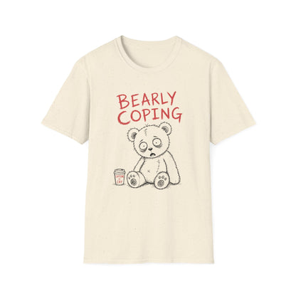 Printify Teddy-Bear Caffeine or Tears T-Shirt