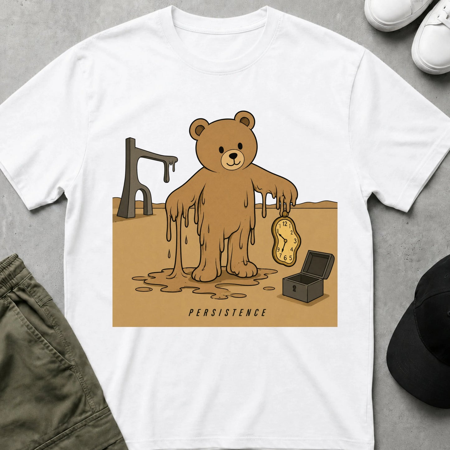 Cool Teds Teddy-Bear Persistence T-Shirt White / S