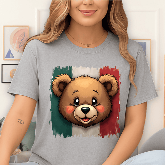 Cool Teds Teddy-Bear The Mexican T-Shirt Sport Grey / S