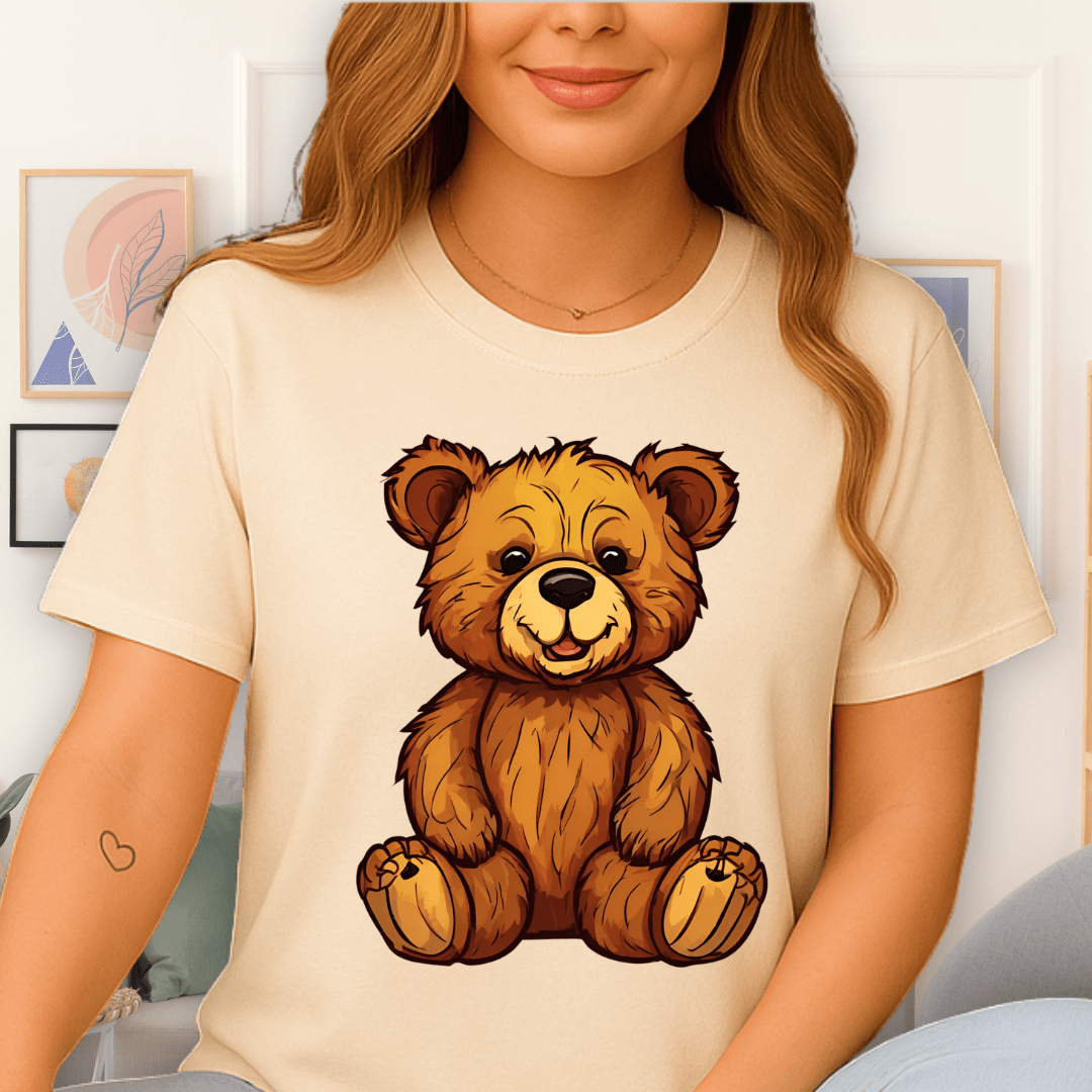 Cool Teds Teddy-Bear Woodland Pal T-Shirt Natural / S
